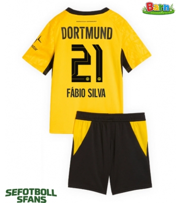 Borussia Dortmund Fabio Silva #21 Hemmaställ Barn 2026-27 Kortärmad (+ Korta byxor)